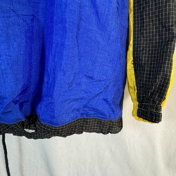 Vtg 80s Active Frontier Womens Petite L Windbreaker Jacket Nylon Colorblock - Picture 9 of 11